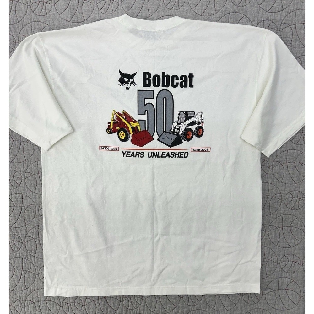 BOBCAT 50 Years Unleashed Anniversary Promo Shirt M200 S330 / Men's XL